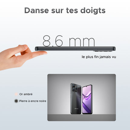 DOOGEE Note 58 Pro Smartphone Android 15, 8GB RAM + 256GB ROM/TF 2TB, 6250Mah Battery,
