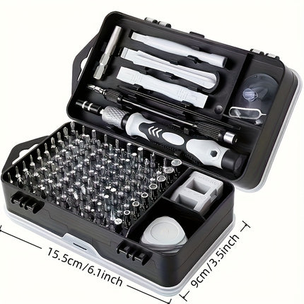 117pcs Precision Screwdriver Set - Magnetic Repair Toolkit Featuring an Anti-Slip Ergonomic Handle
