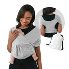 Cotton Baby Sling Light Gray
