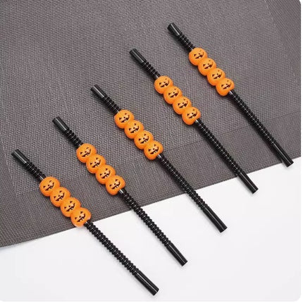 Halloween plastic straws