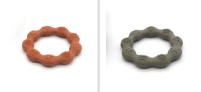 Full Three-dimensional Baby Silicone Teether Baby Molars Holding Round Teether