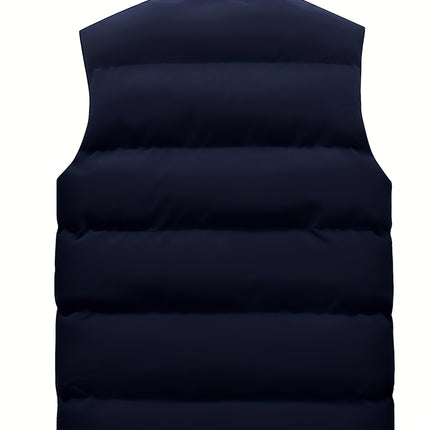 Men's Solid Color Stand Collar Jacket, Thin Lightweight Stylish Long Sleeve Coat Winter And Autumn Outdoor Clothes