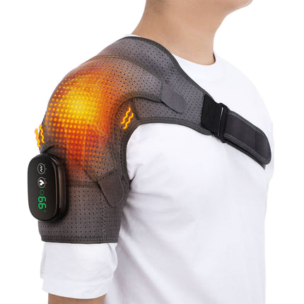 Electric Heating Shoulder Massage Heated Back Shoulder Brace Adjustable