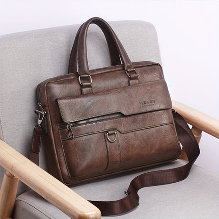 Tote Bag, Multi-Pocket Lightweight Portable Casual Minimalist Men's Bag, Fashionable