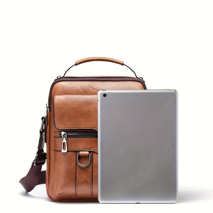 Fashionable High-End Vintage Shoulder Bag, Vertical Business Versatile Casual Crossbody