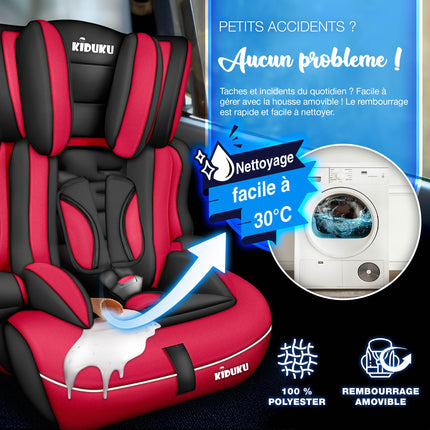 Child Car Seat 9-36 Kg (1-12 Years) with Cushion for Child Seat - ECE R129/03 Car Seat, Group 1/2/3 Child Car Seat 5