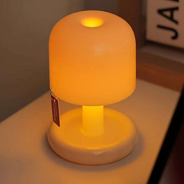 Mini Bedside Night Light, Table Lamp with Sunset Gradient Glow, Compact Camping Light, Soft Light Desktop