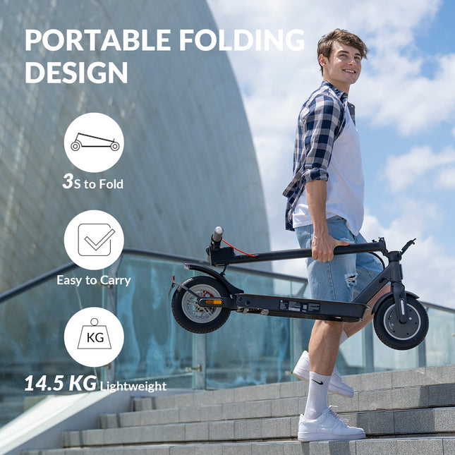 5TH WHEEL V30PPRO Foldable E-Scooter with Turn Signals & Rear Suspension - 350W Motor