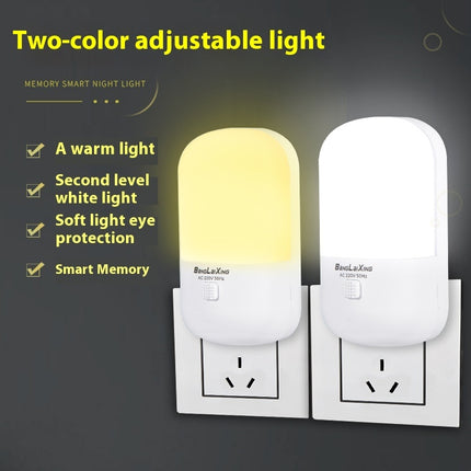 Cross-border Opening Advertising Gift Cartoon Led Small Night Lamp Plug-in Light-controlled Induction Bedroom Bedside Night Corridor Light