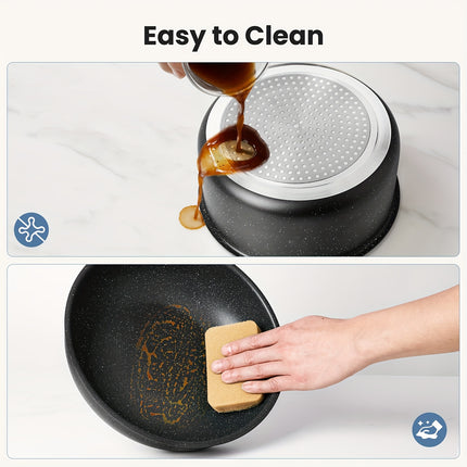 Cookware Set - Pots and Pans Set with Detachable Handle, Induction, Dishwasher Oven Safe