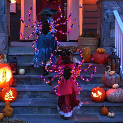 Halloween Spider Backpack Nine LED Modes Plush Sugar Bag