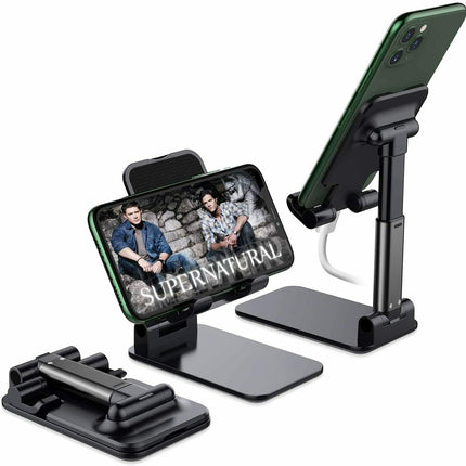 Cell Phone Stand Tablet Mount Fordable Desktop Holder Cradle Dock Mobile Phone Phone Holder Stand, Desktop Cell Phone Holder For IPad Tablet Desk Holder