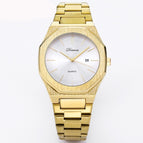 Gold Steel Strip White