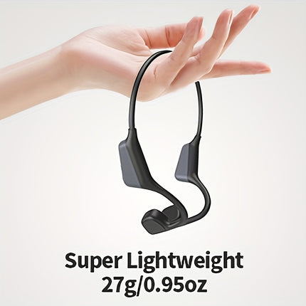 Wireless Sports Headphones with Bone Conduction, HD Calling, Noise Cancelling Voice Control,