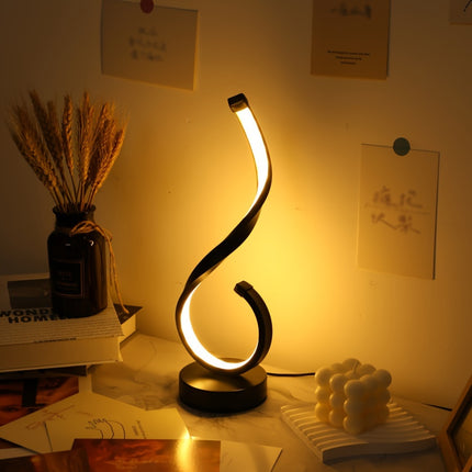 1pc Iron Table Light, USB Three-color Dimming Desktop Decorative Lamp