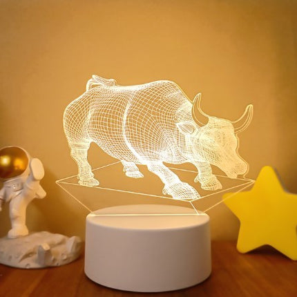 3D Lights Colorful Touch Remote Control LED Visual Lights