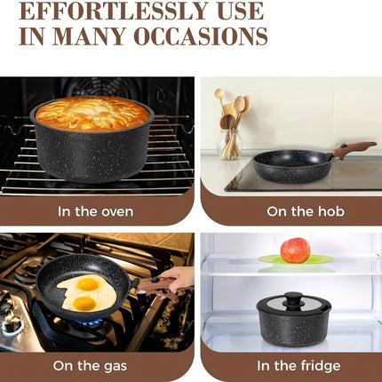 Nonstick Kitchen Cookware Sets Detachable Handle,