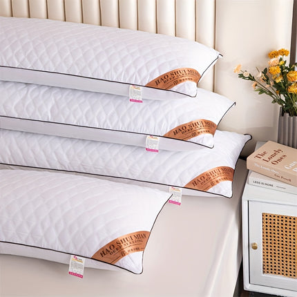 1pc Long Embroidered Pillow | Soft Polyester Filling, Classic Style, Zipper Closure