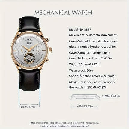 Luxury Brand Men's Multi-Function Mechanical Watch
