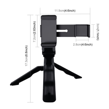 Phone Holder With Handheld Folding Tripod