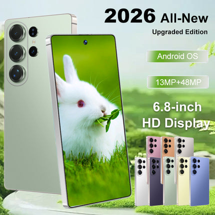 2026 Advanced Unlocked Smartphone Featuring 6.8 Inch HD Display 8GB RAM 256GB Storage Includes Stylus Android