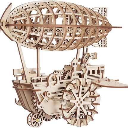 ROBOTIME ROKR 3D Wooden Air Vehicle Jigsaw Puzzle Model Kit Laser Cutting Kids Toys LK702
