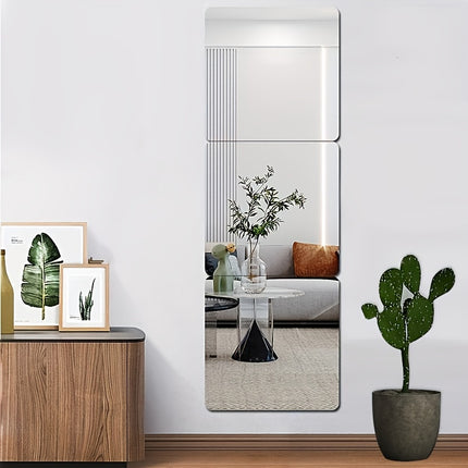 Mirror Wall Decoration, for Bedroom, Living Room, Office, Kitchen, Bathroom, Porch Dance Studio, Gym