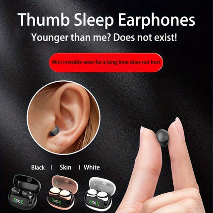 Wireless Headphones - Impossibly Compact Peanut Design,