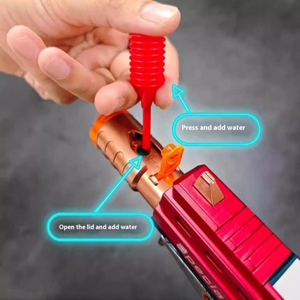 Children's Electric Spray Toy Gun Little Boys Luminous Sound Music Shock 1-2-3 Years Old Left Wheel