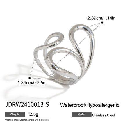 Stainless Steel Ring For Womencolorfast Subtly Luxurious And Exudes A Premium Vibe