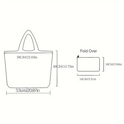 Black Goth Halloween Pumpkin Large Capacity Foldable Tote Bag