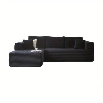 Sofa, Boneless Deep Seat Modular Couch, No Assembly Required, Minimalist Modern Design