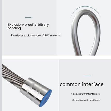 Wholesale Shower Hose 150cm Electroplating Stainless Steel Encryption Tube