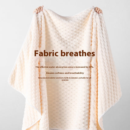 Drizzling Plus-sized Thick Bath Absorbent Not Easy To Shed Hair Class A Coral Fleece Bath Towel