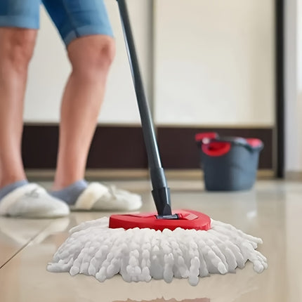2/4/8/12pcs Superfine Fiber Mop Heads - 360° Rotating for Easy Cleaning, Effortless Wring Out