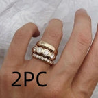 Gold / Number 6 / 2PCS