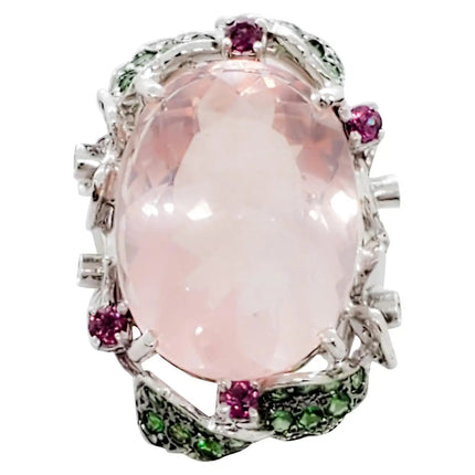 Womens Retro Floral Ring for stylish wedding