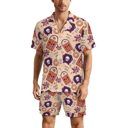Ice silk  Short sleeved pajama set