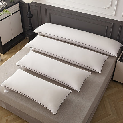 1pc Premium Soft Extended Pillow White, Comfortable Sleeping Body Pillow for Hotel and Home Use