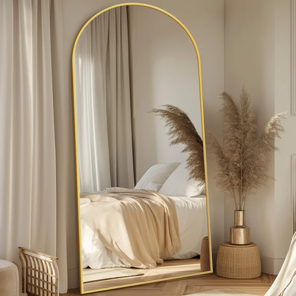 Full Length Mirror, Floor Mirror, Floor Standing Mirror Freestanding Arch Full Body