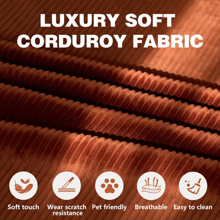 Sofa Bed, Convertible Floor Sofa, Leisure Sofa Bed, Corduroy Folding Mattress, Lounge Sofa