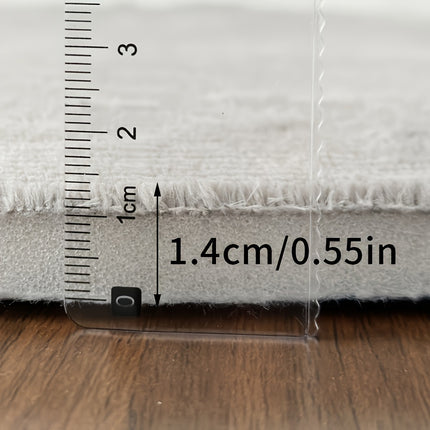 25D Density Sponge, 1pc Plain Flannel Super Absorbent Bath Mat, Non-Slip Floor Mat, Ultra Soft