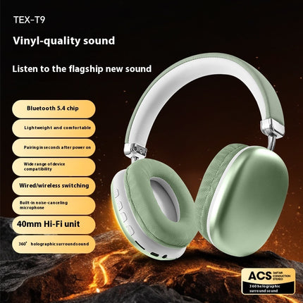 TEX-T9 Bluetooth Headset Wireless Headphone Head-mounted