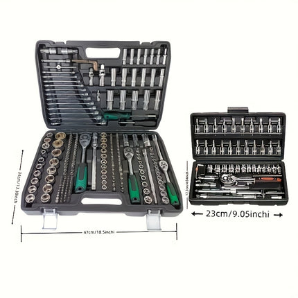 216/46pcs Tool Kit Set, Automotive Repair Tools, Multi-Functional Repair Kit, Socket Wrench,