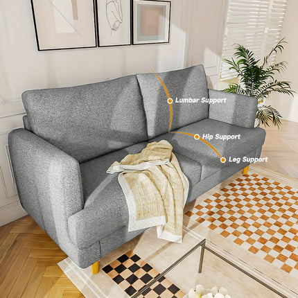 70" Wide Cozy Love Seat Sofa Ideal for Relaxing in Living Room, Bedroom, or Studio, Small Space