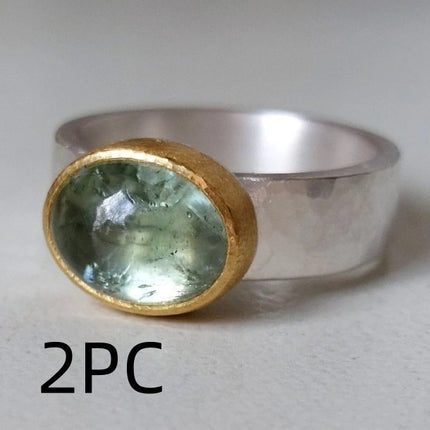 Simple Natural Stone Ring Light Luxury