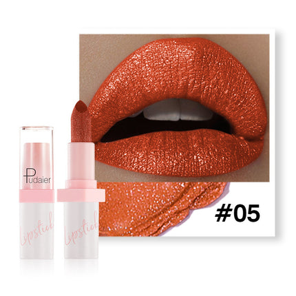 Metal Pearlescent Lipstick Lip Lacquer