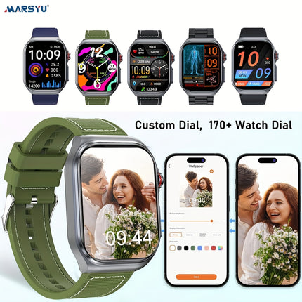 2026 New Smartwatch for Women Men, 5.18cm AMOLED Screen, 530mAh Long-Last Battery, BT 5.3 Calls,