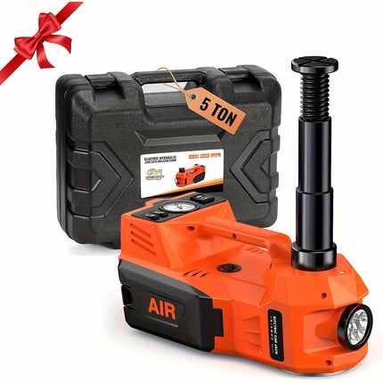 12V/24V/36V Compatible 5-Ton (5T) Heavy-Duty Hydraulic Car Jack with Air Compressor