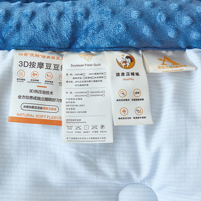 Beanie Blanket Washed Cotton Printing Machine Washable Winter Quilt